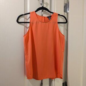 Ann Taylor Sleeveless Blouse, Size XS, Orange